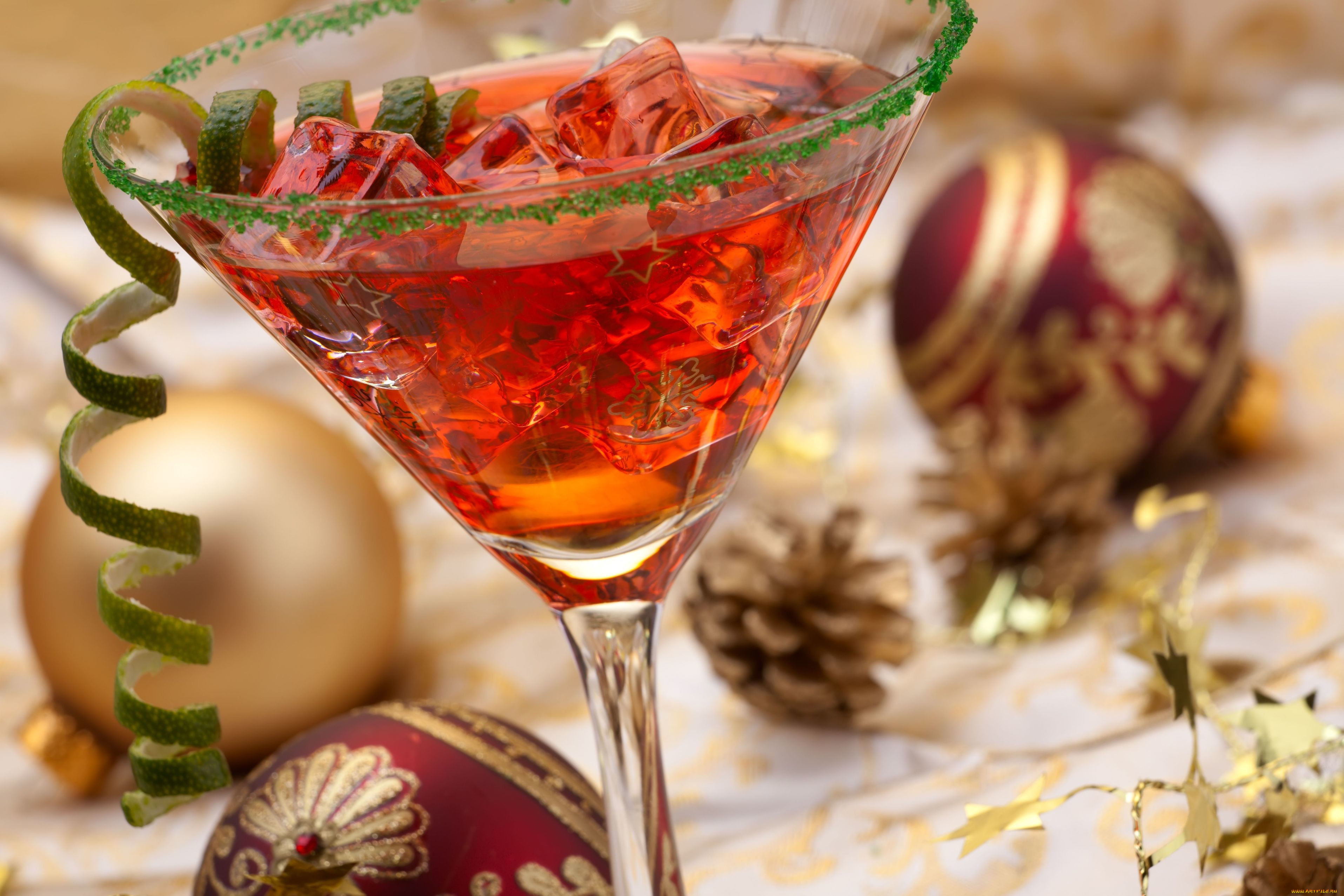 , , , , cocktail, happy, new, year, , , christmas, decoration, balls, drink, merry, ice, , holiday, , , 